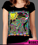 Neon Woman T-shirt Elephant