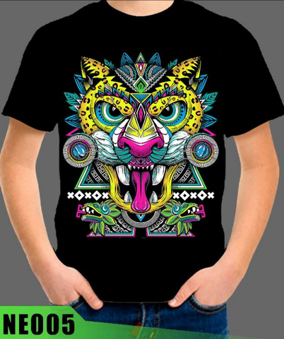 Neon Kids T-shirt Dragon