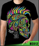 Neon Men T-shirt Caravel Punky Head