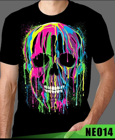 Neon Men T-shirt Caravel Head Colors